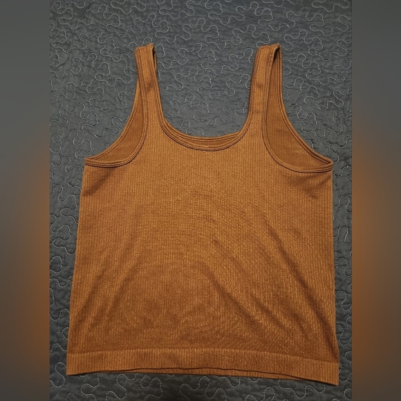 A New Day Brown Fitted Sleeveless Tank Top - Picture 2 of 3